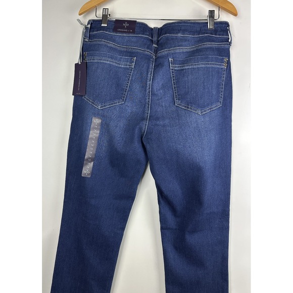 NWT NYDJ Alina Skinny Legging Blue Denim Stretch Echo Valley Medium Wash Size 14 - Picture 12 of 14